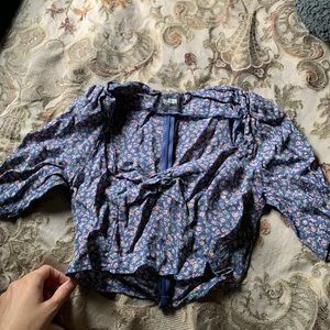 Cropped reformation top